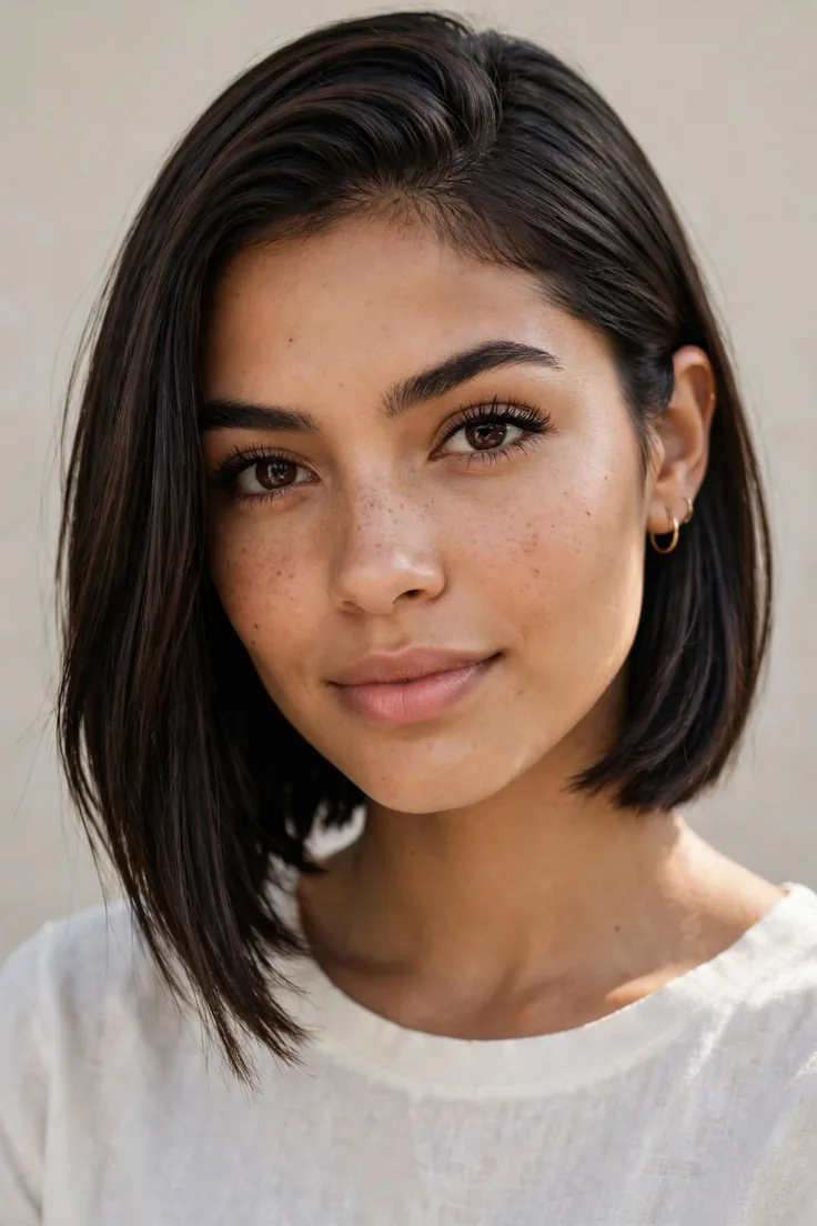 Sleek Straight Asymmetrical Lob