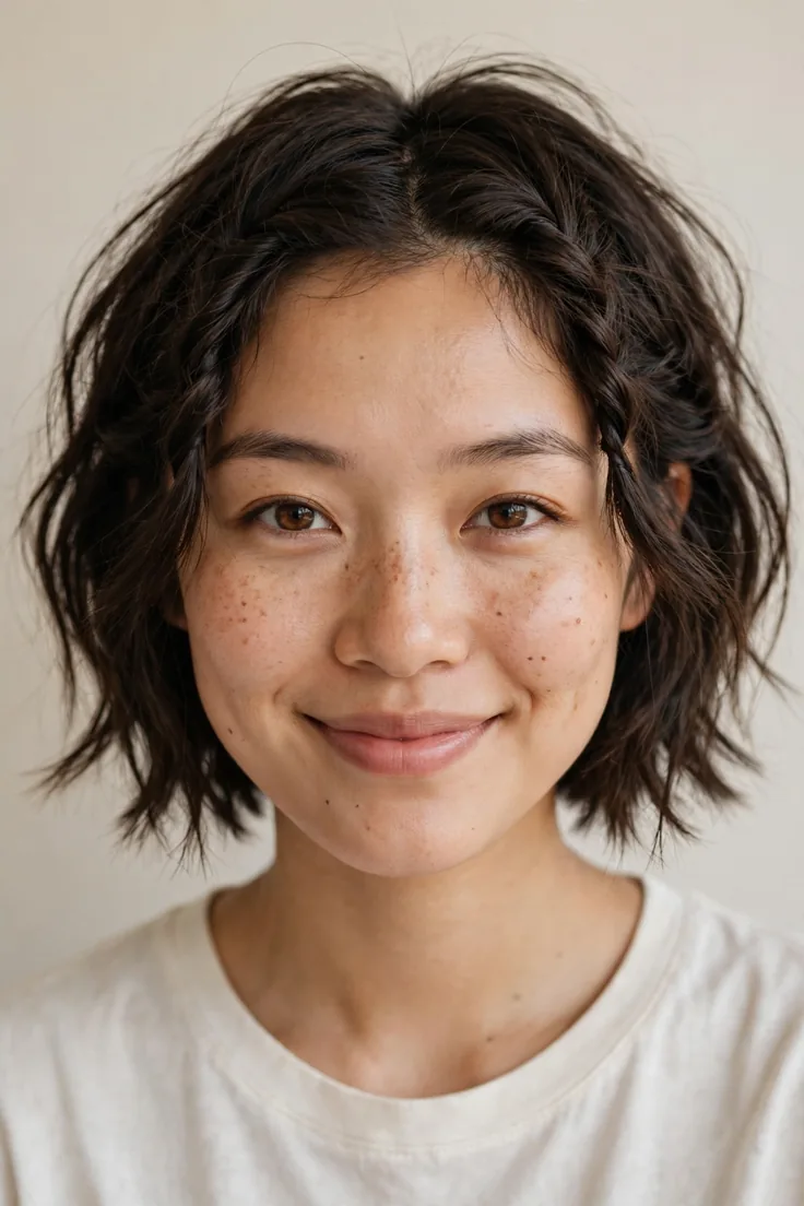 Messy Bob With Twisted Front Sections