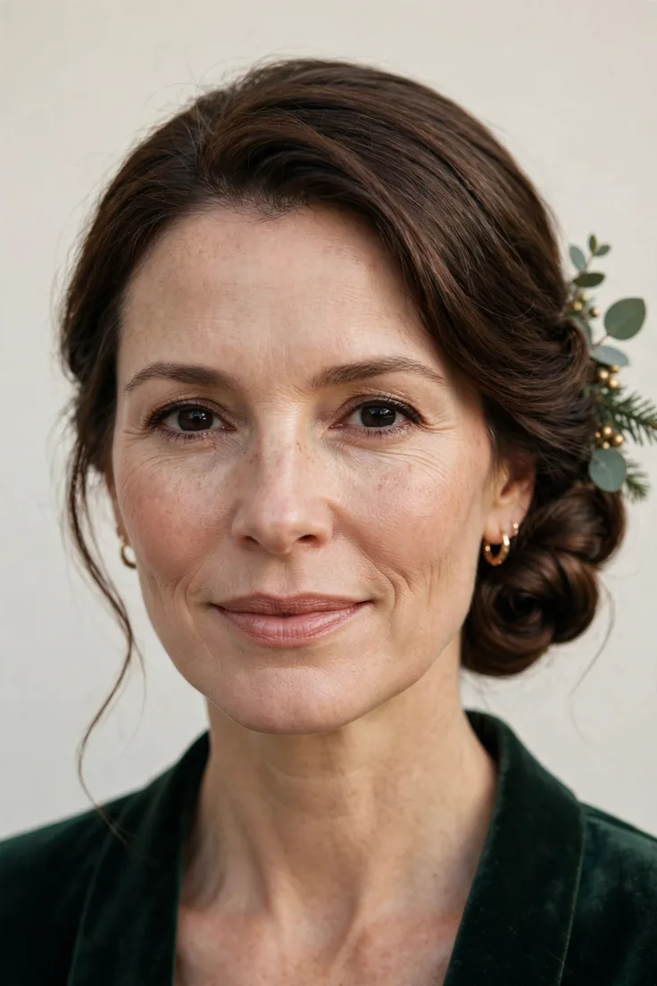 Low Rolled Updo For Christmas Party Updos Fans
