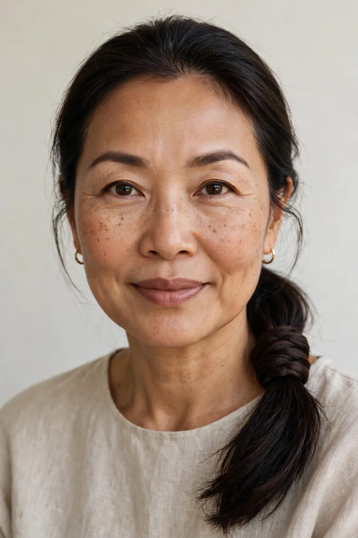 Low Ponytail With Wrapped Base