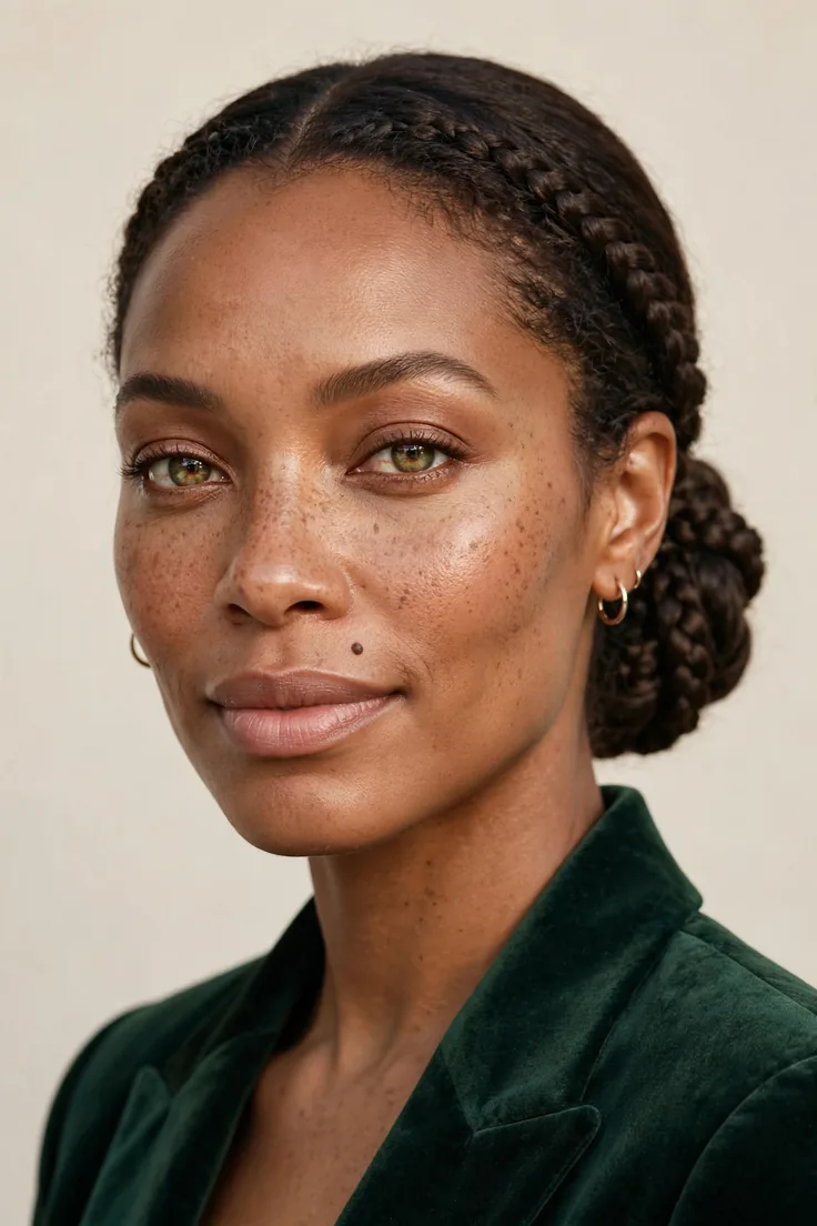 Low Braided Bun For Christmas Party Updos That Last