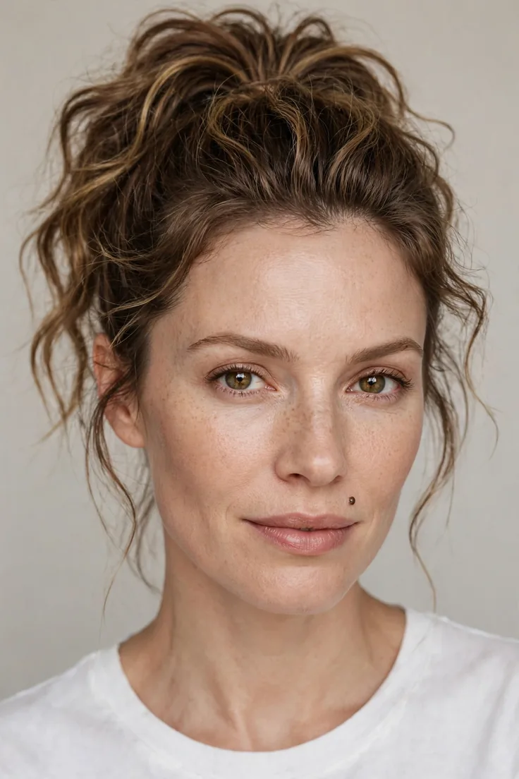 High Textured Ponytail With Volume