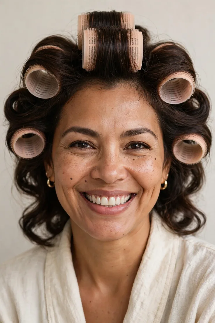 Big Soft Blowout With Velcro Rollers