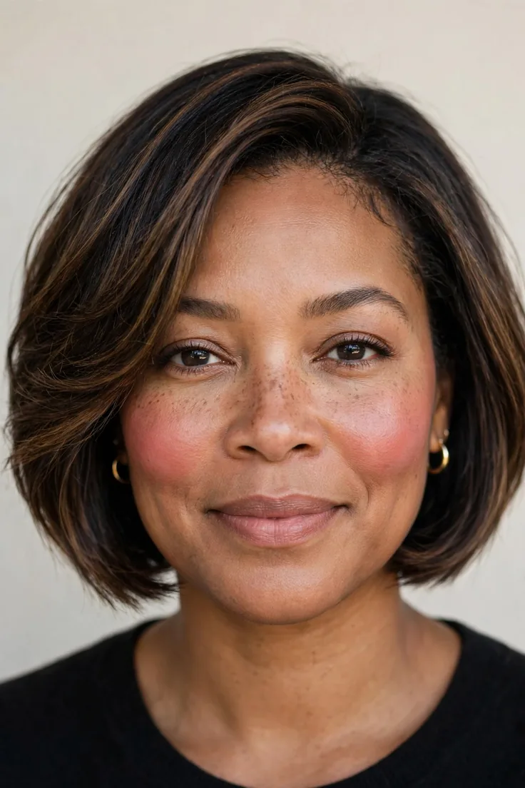 Bob With Subtle Balayage For Depth